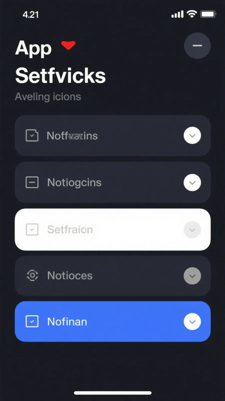 通知与设置页面